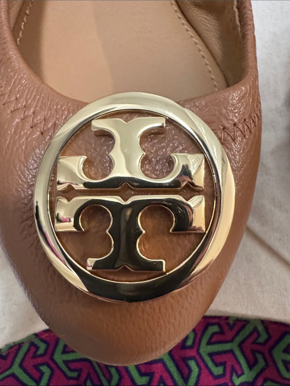 Tory Burch Leather Flats Size 8 - Picture 2 of 12